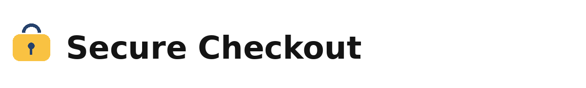 secure checkout badge